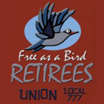 Retirees free as a bird logo from omniverz.com
