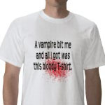 Vampire Bit Me T-shirt at Omniverz.com